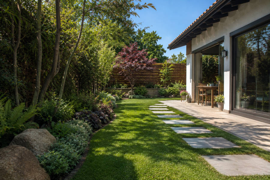 projeto de paisagismo e jardinagem numa casa no Algarve